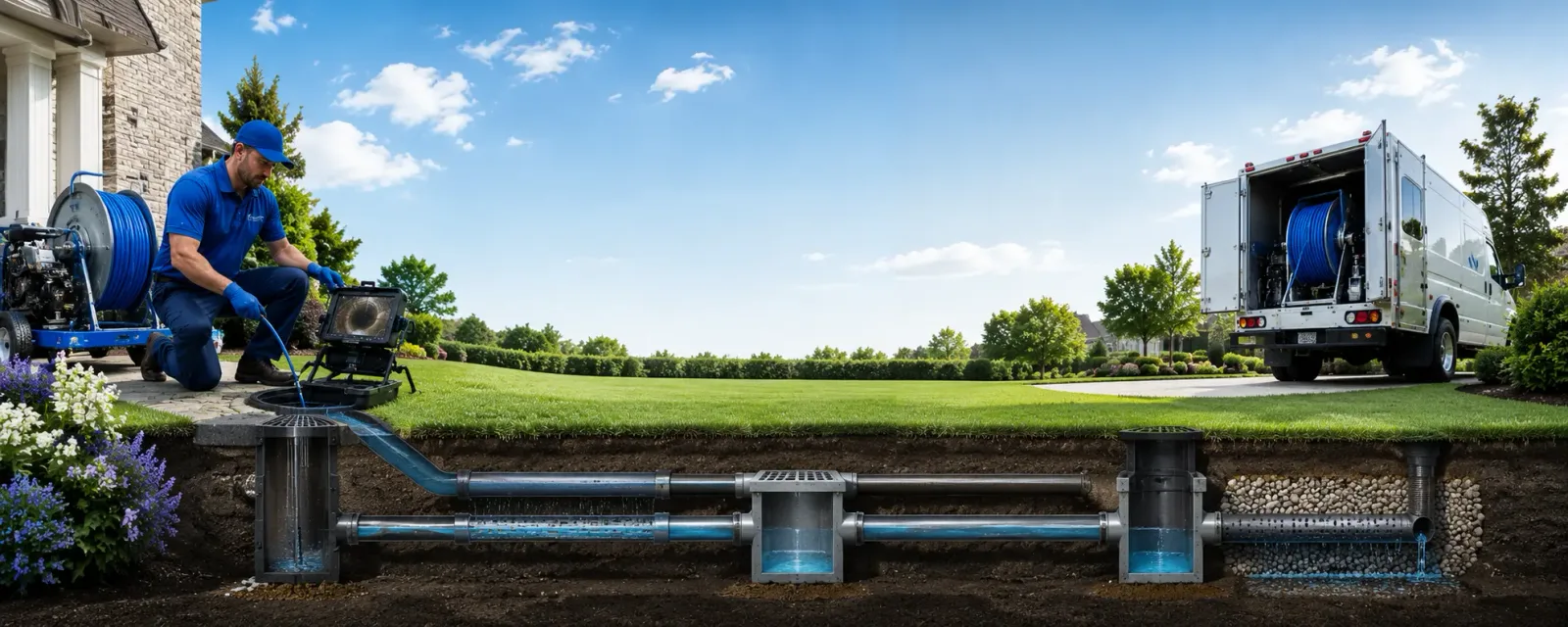 Outdoor drain cleaning information for New Cumberland, PA